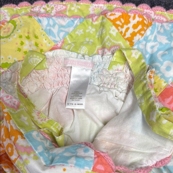 Janie and Jack Pink Orange Sleeveless Sundress - Picture 2 of 5